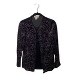 Notations Petite Velvet Sparkle Cardigan Layered Blouse | Size MP | Black Evenin Photo 1