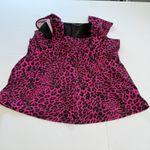Torrid  Swim Wireless Ruched Cap Sleeve Tankini Top‎ Pink Animal Print Size 4X Photo 7