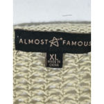 Almost Famous  Crochet Knit Open Front Cardigan Women Multi Stripe Bell Sleeve XL Photo 5