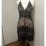 ASTR  The label lacey black overlay dress Photo 1