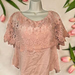 Rhapsody Womens  Lightweight Mauve Top size Large Photo 0