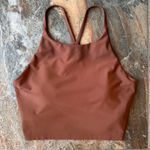 Old Navy  Light Support PowerSoft Longline Sports Bra Date Palm Size Large Photo 0