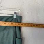 The North Face Womens XL Green Ribbed Waistband Workout Leggings Side Pockets Photo 3