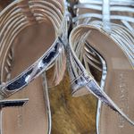 Christian Siriano Silver Strappy Stiletto Heel Size 10 Heeled Gladiator Sandal Photo 7