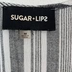 Sugar Lips  Jumpsuit Medium Gray White Sleeveless Trendy Minimalist Photo 5