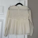 ZARA  Embroidered Ruffle Babydoll Top Photo 3