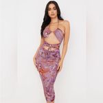 House Of CB  'Kasia' Purple Swirl Cutout Midi Dress NWOT size S‎ Photo 7
