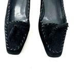 Stuart Weitzman  Size 5.5 Pumps‎ Black Square Toe Stitched Tassel Formal Business Photo 4