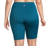 Champion Fresh Teal Absolute Eco Biker Shorts Yoga Athletic Women’s Plus Size 1X Photo 1