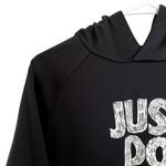 Nike dri-fit just do it black standard fit fleece sweater hoodie athleisure Photo 2