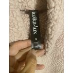 Lukka Lux Ladies PINK Sherpa‎ Pullover Size Small Long Sleeve Photo 2