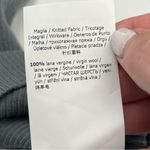 Max Mara  Leisure Lorena Off the Shoulder Ribbed Wool‎ Sweater SZ XS Grey Gray NEW Photo 11