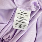 Lulus Adeline Lavender One Shoulder Scarf Maxi Dress Formal Evening Chiffon L Photo 11
