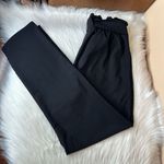 Grace Karin  Black Cropped Paper Bag Waist Pants with Pockets Size Medium Photo 2