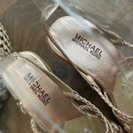 Michael Kors  Rose Gold Metallic Pink Braided Strappy 4” Heels 6 Photo 5