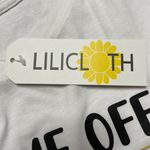 Lilicloth NWT -  - Women’s White Graphic Tee - Size XLarge Photo 4
