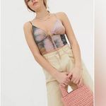 Urban Outfitters Sweetheart Mesh Cutout Crop Top B14 Photo 0