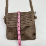 The Sak Small Tan taupe crochet Knitted boho Crossbody Shoulder Bag purse Photo 1