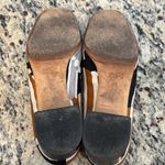 Tibi  black and tan silk and leather made in Italy unique block heel shoes (orig price $325) Photo 6