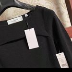 Equipment  Femme Emelienne Long Sleeve Cutout Knit Midi Dress Black Bodycon XS Photo 7