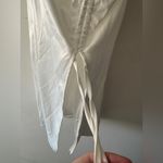 Outcast Ivory White Satin Cinched Draped Skirt Adjustable Size XXS Photo 4