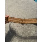 Tony Lama brown leather belt 36 unisex western cross heavy cowboy Cowgirl Photo 6