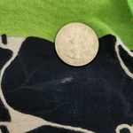 Banana Republic Navy and Green Floral Print Scarf Size 42 X 42 Photo 5