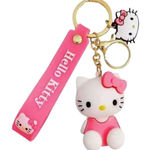 Hello Kitty New in Package Boutique  Bright Pink Keychain Keyring Key Chain Photo 0
