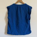 Faherty  Dream Cotton Gauze Matching Set Shirt & Shorts Size Small strong blue Photo 5