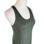 IBEX Bridget Merino Wool Racer Back Sleeveless Maxi Dress Green Sz S *Altered* Photo 3