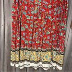Prairie style fall dress small floral print short sleeved dress v Photo 5