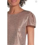 Alice + Olivia EUC - Imani Ruffle Hem Metallic Dress - size 8 Photo 4