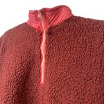 Aerie Maroon Pullover Dream Sherpa Fleece Jacket Photo 3