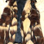 Fur Vest Brown Size M Photo 0