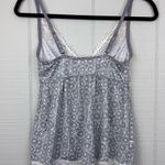 Marilyn Monroe  Intimate Sleepwear Babydoll Pajama Tank Top Gray Pattern Lace S Photo 2