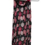 Sleeveless Rayon Knit Night Gown Size Small White/pink Flowers Dress 0105 Blue Photo 0