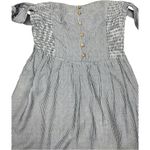 American Eagle  Off Shoulder Pinstripe Mini Dress Small Photo 1