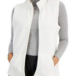 Karen Scott Women's White Quilted Full Zip Vest XXL Photo 0
