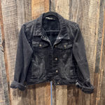 Free People Black  denim jacket  Photo 0