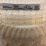 ZARA  Cream Cable Knit 3/4 Sleeve Sweater NWOT Photo 4