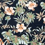 Volcom For The Tide Black Hawaiian Floral Cut Out One Piece Swimsuit XL NWT Photo 6