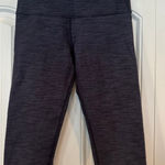 Lululemon Navy Heather Capri Leggings Size 4 Photo 0