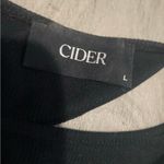 Cider  Black Asymmetric Cutout Crop Top Photo 1