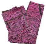 Lululemon pink and Black Patterned cropped Leggings Photo 2