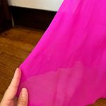 Theia Empire Waist Silk Bright Pink Formal Full Length Dress Photo 6