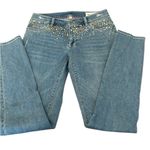 Two by Vince Camuto sz27 jeweled light wash jeans some jewels missing GUC Blue Size 27 Photo 0