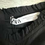 ZARA  Black Embroidered Mini Babydoll Dress Long Puff Sleeves Size XS NEW Photo 7