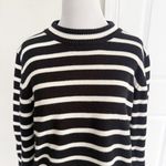 La Ligne Black & White Striped Hardy Sweater size Large Size M Photo 2