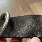 Fossil Vintage  Brown Tooled Leather Belt Cutouts Women’s Size Large Photo 8