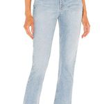 GRLFRND  Karolina High Rise Straight Leg Crop Jeans in Ventura Light Wash Photo 0